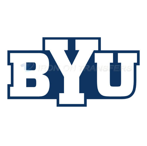 Brigham Young Cougars logo T-shirts Iron On Transfers N4027 - Click Image to Close